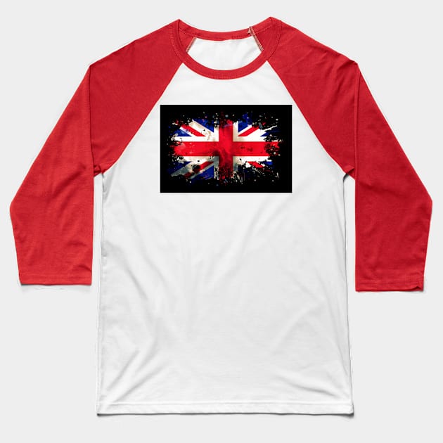Union Jack - Flag United Kingdom Baseball T-Shirt by ArticaDesign